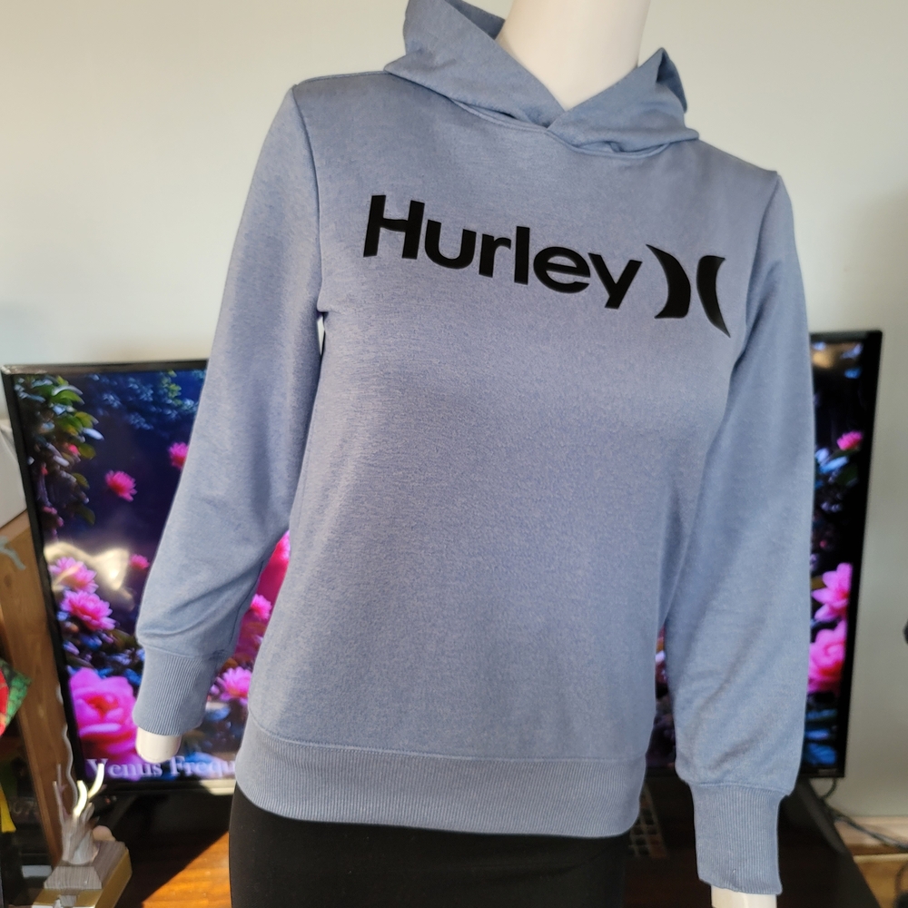 ❗️ HURLEY Light Blue Hoodie ❗️ - Picture 9 of 12